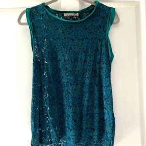 Chloe K lace tank top